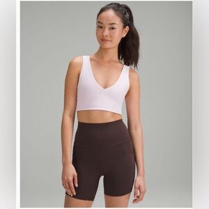 NWT Lululemon Align V-neck Bra A/B Cup in Meadowsweet Pink